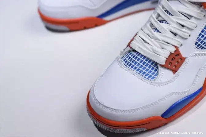 Official Maikesneakers Crimson-Royal Air Bright 308497-171 4 Jordan Blue White 0415
